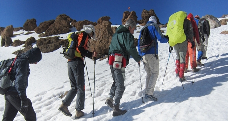 Bergsteiger Damavand - Iran